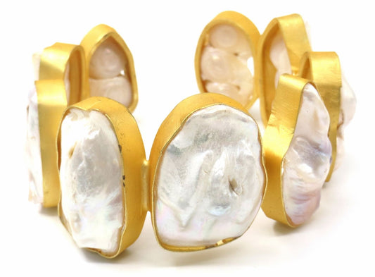 Jewelshingar Jewellery Fine Semi Precious Pearls Bracelet For Women ( 53361URVA )