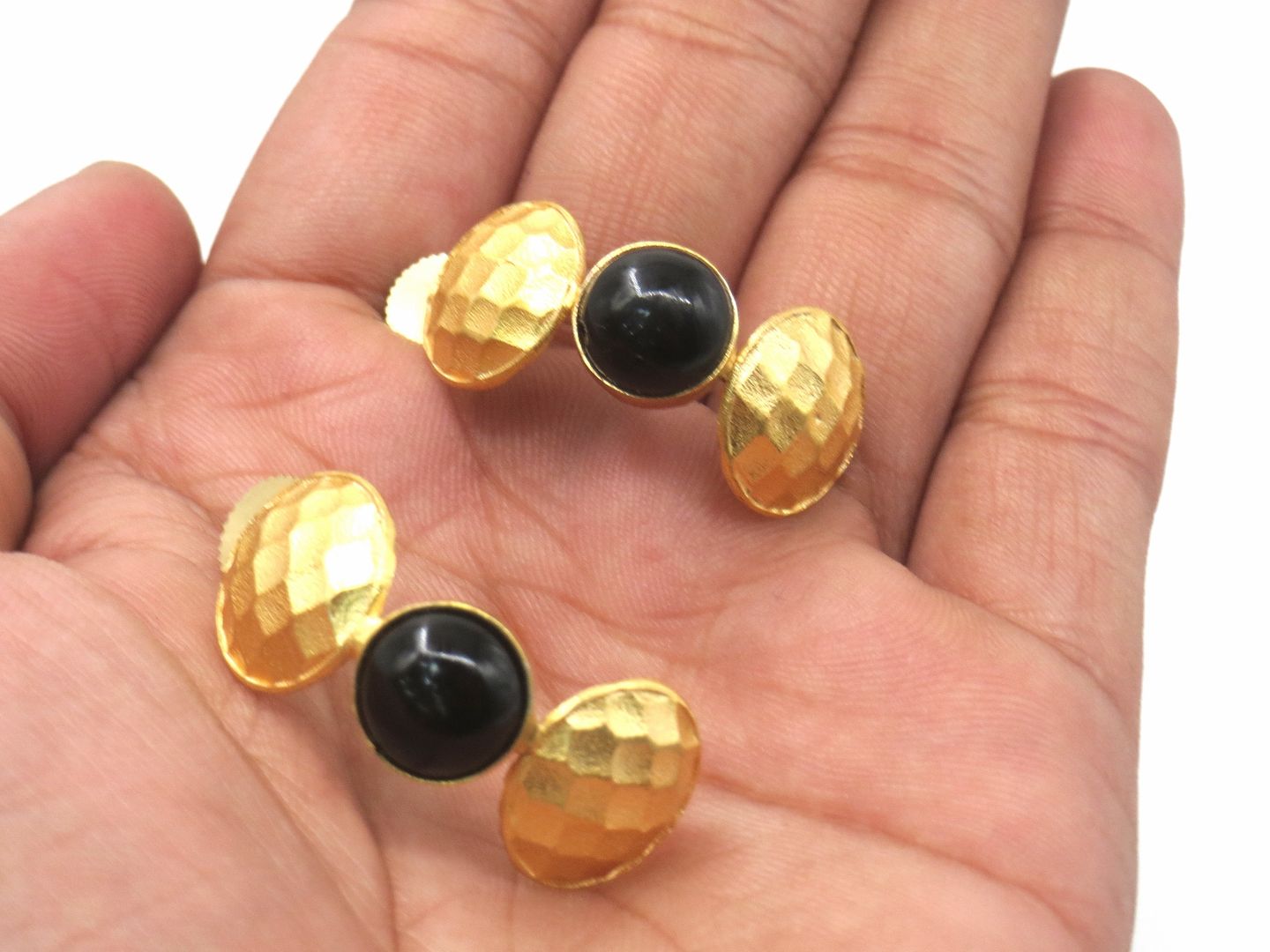 Jewelshingar Jewellery Fine Semi Precious Stone Earrings  ( 53377URVI )