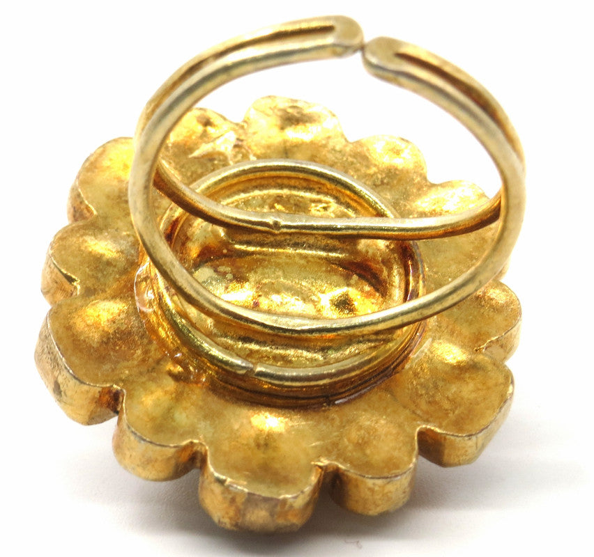 Jewelshingar Jewellery Fine Kundan Adjustable Multi Ring ( 53590ACR )