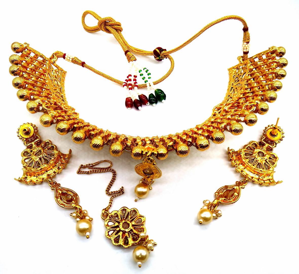 Jewelshingar Jewellery Gold Colour Necklace For Women ( 54169ATS )