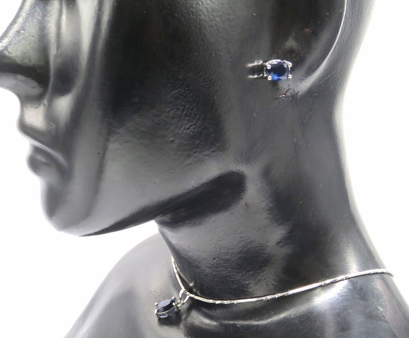 Jewelshingar Jewellery BLUE Colour Pendant Set For Women ( 54492PSD )
