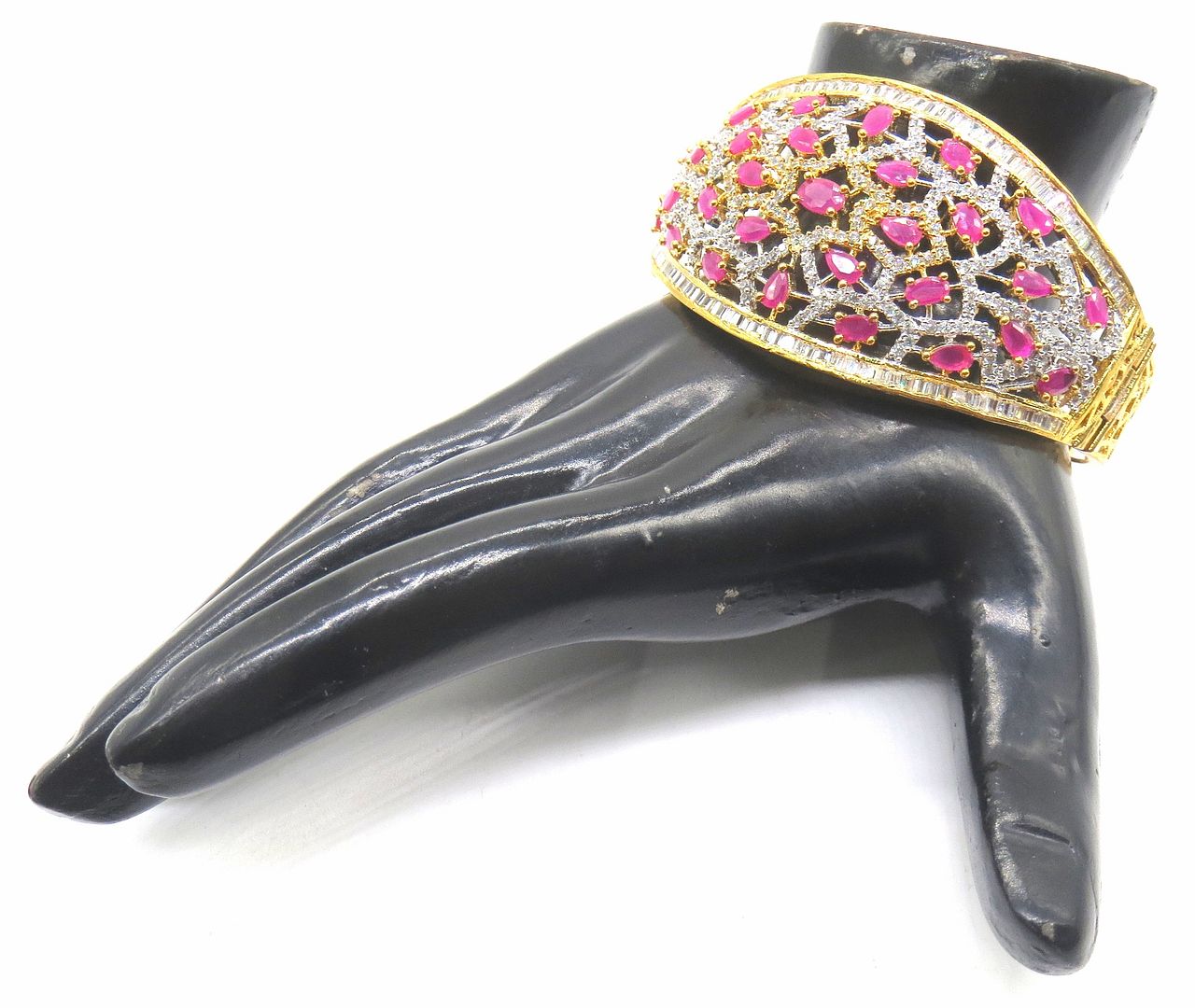 Jewelshingar Jewellery Ruby Bracelet For Women ( 54531BCD )