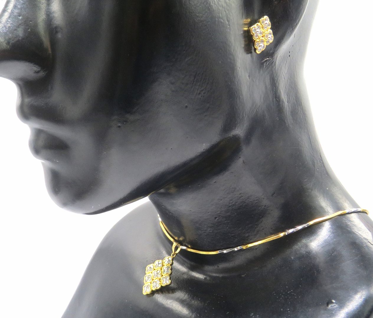 Jewelshingar Jewellery clear Colour Pendant Set For Women ( 54686PSD )