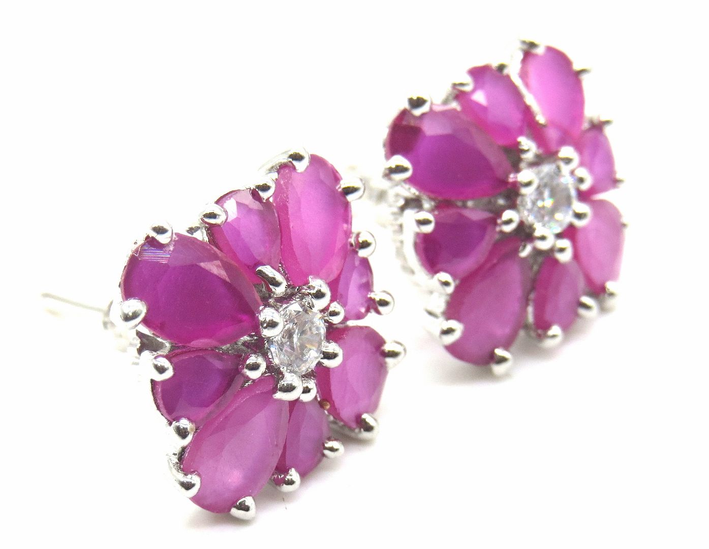 Jewelshingar Jewellery American Diamond PlatedGold Colour Stud Earrings For Women ( 55154GJT )