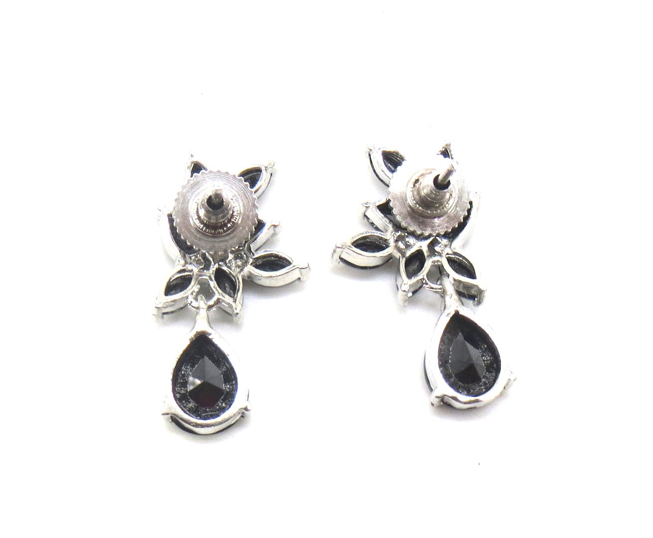 Jewelshingar Jewellery American Diamond PlatedGold Colour Stud Earrings For Women ( 55479GJT )