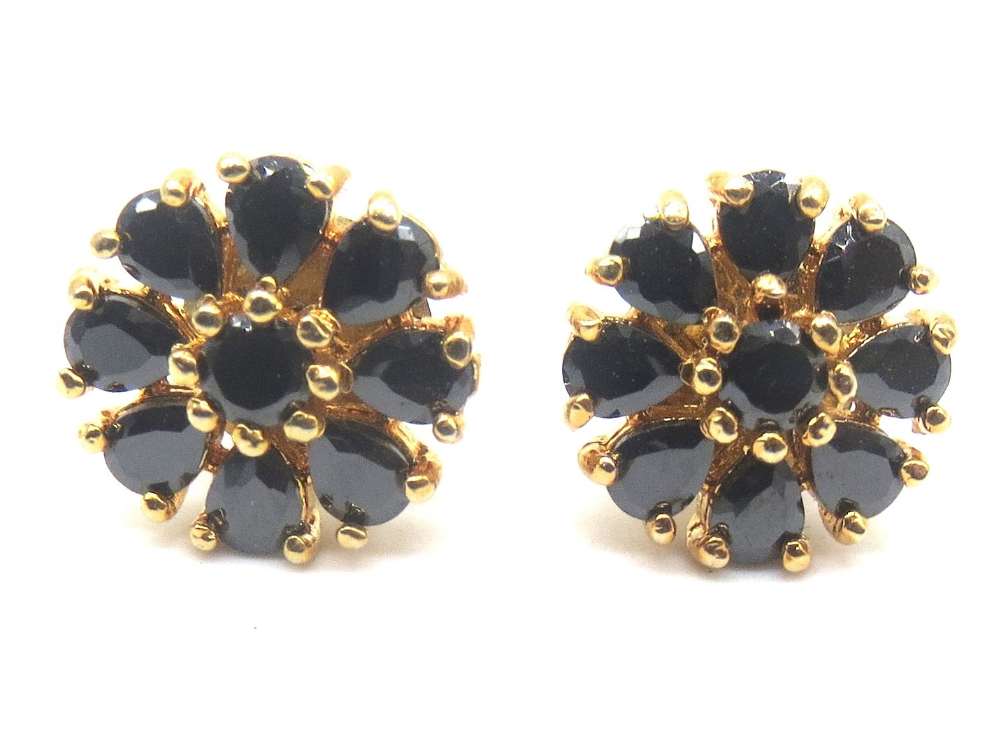 Jewelshingar Jewellery American Diamond PlatedGold Colour Stud Earrings For Women ( 55527GJT )