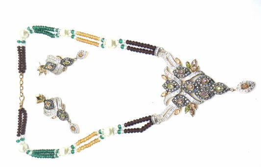 Jewelshingar Jewellery Multi Colour Pendant Set For Women ( 56099PSD )