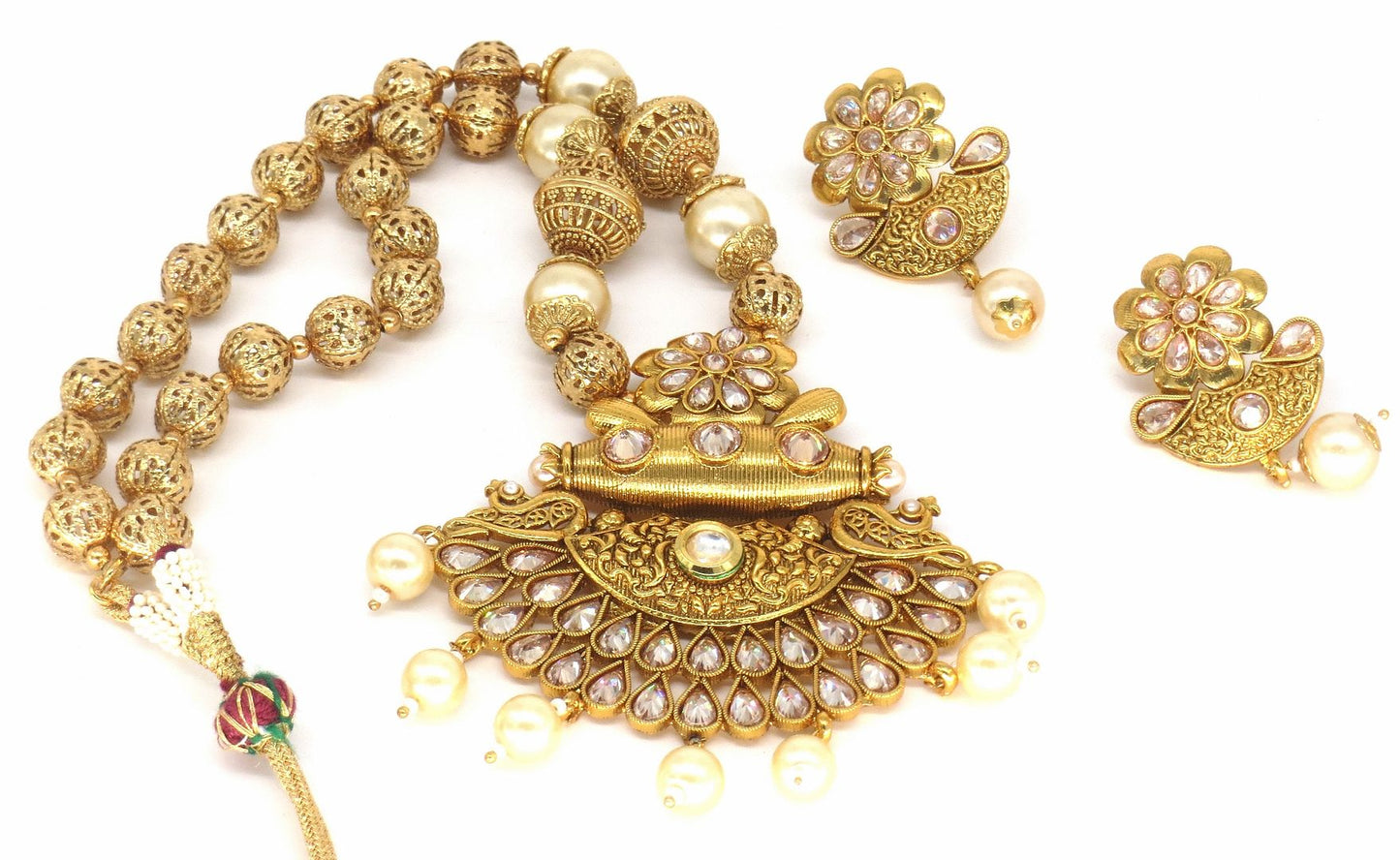 Jewelshingar Jewellery Gold Plated Pendant Sets For Women ( 56507PSP )