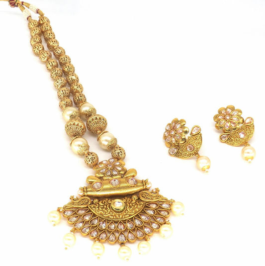 Jewelshingar Jewellery Gold Plated Pendant Sets For Women ( 56507PSP )