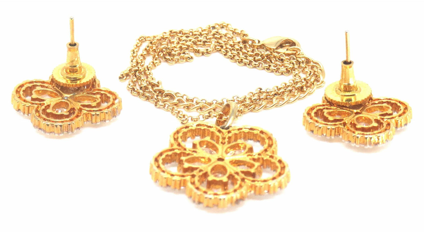 Jewelshingar Jewellery Gold Plated Pendant Sets For Women ( 56586PSP )