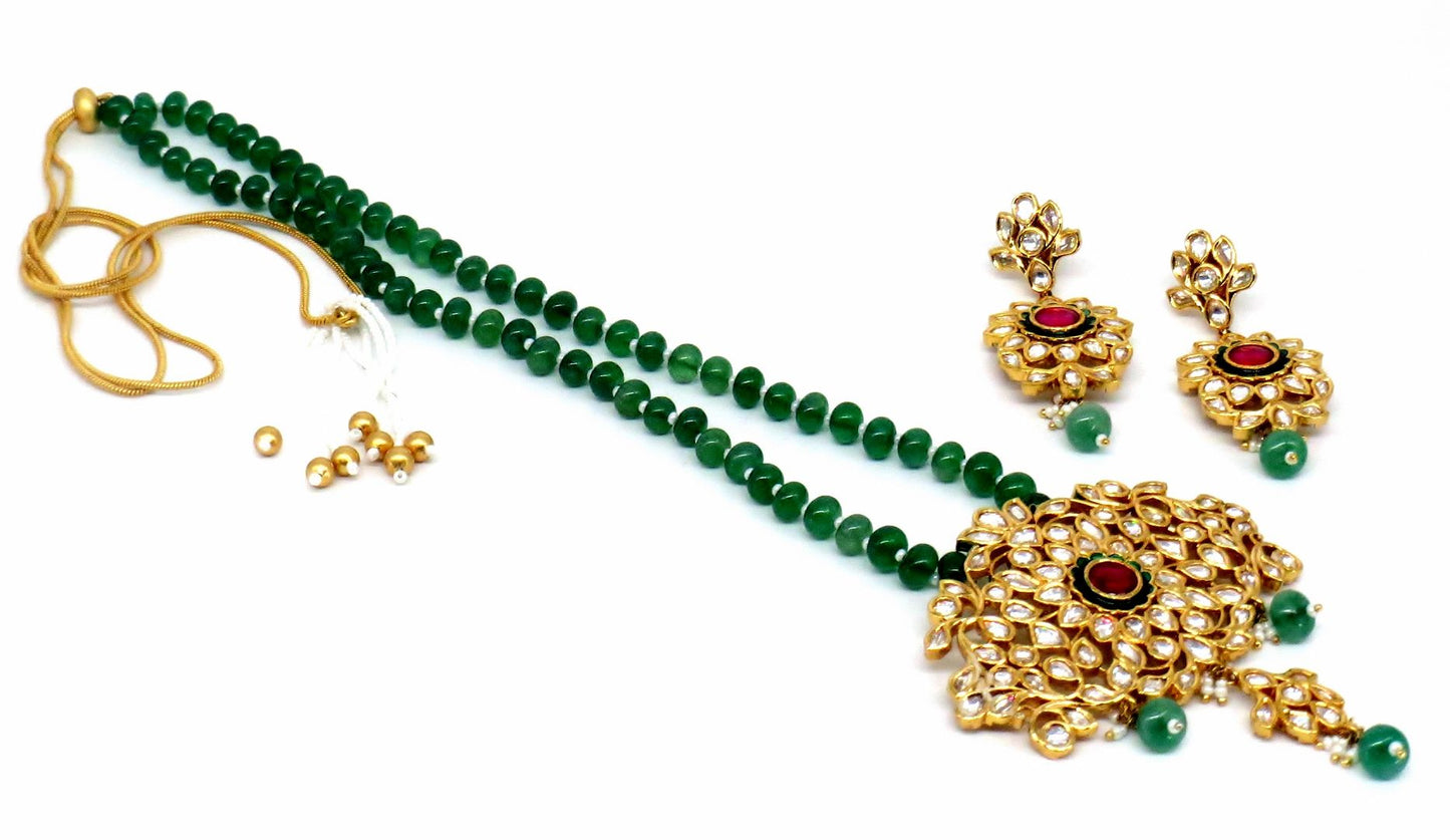Jewelshingar Jewellery Gold Plated Pendant Sets For Women ( 56619ACP )