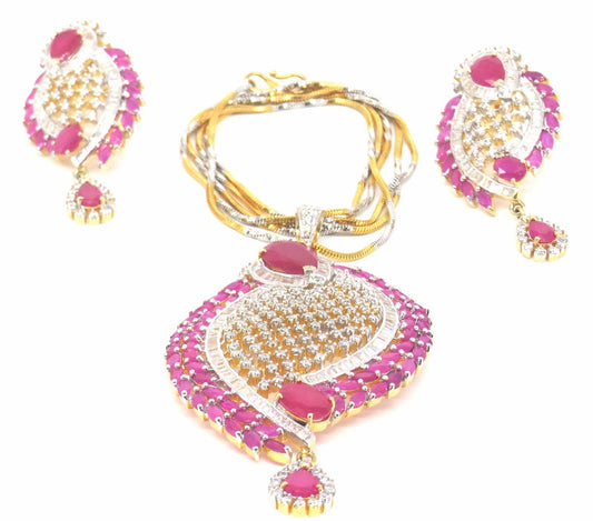 Jewelshingar Jewellery Gold Plated Pendant Sets For Women ( 56665PSD )