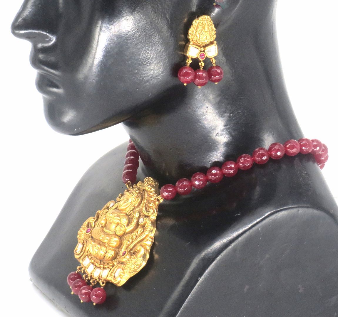 Jewelshingar Jewellery Gold Plated Pendant Sets For Women ( 56670ACP )
