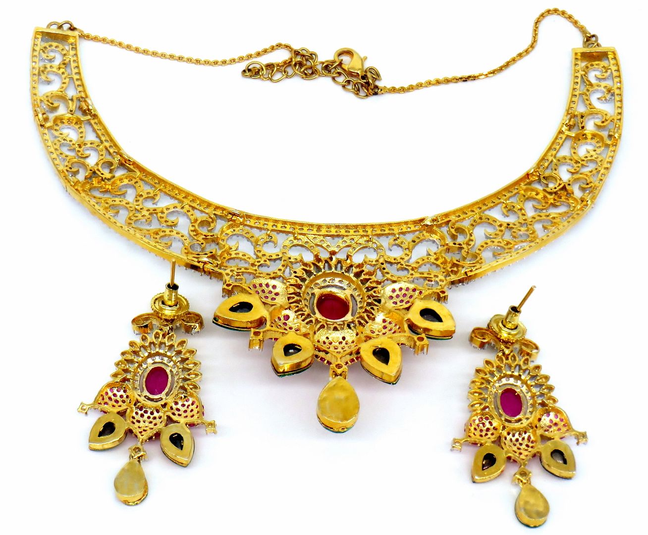 Jewelshingar Jewellery Gold Plated Necklaces For Women ( 56771NAD )