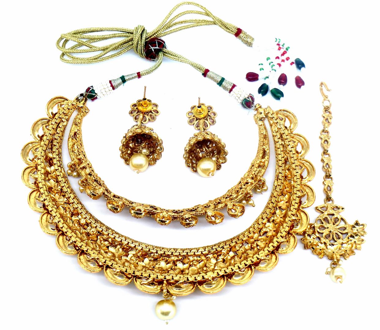 Jewelshingar Jewellery Gold Plated Necklaces For Women ( 56719ASP )