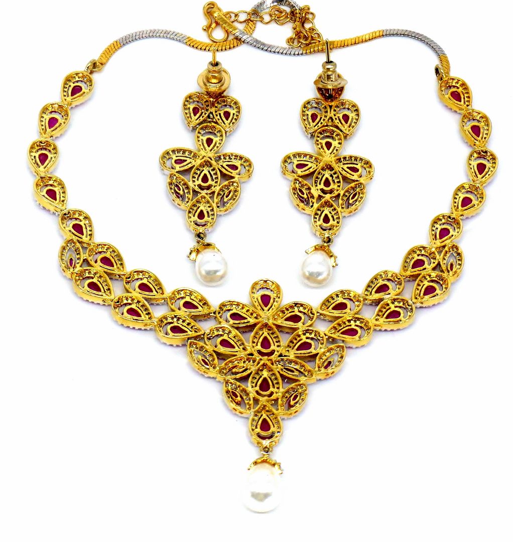 Jewelshingar Jewellery Gold Plated Necklaces For Women ( 56785NAD )