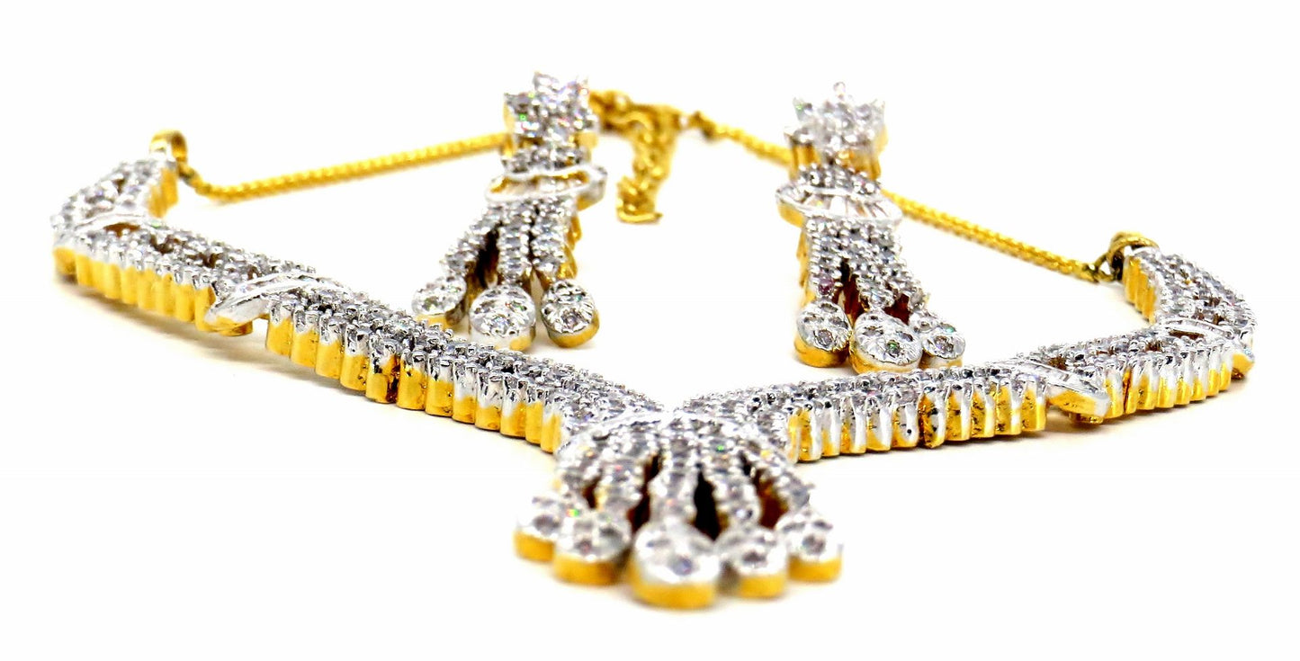 Jewelshingar Jewellery Gold Plated Necklaces For Women ( 56855NAD )