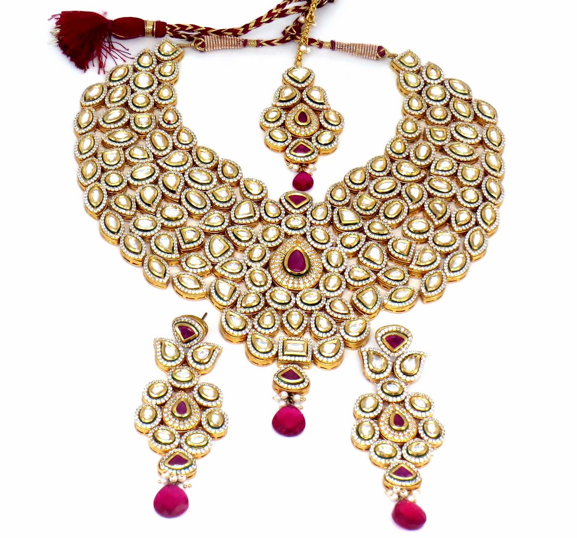 Jewelshingar Jewellery Gold Plated Necklaces For Women ( 57028ACS )