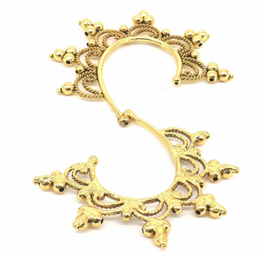 Jewelshingar Jewellery Gold Plated Gold Colour Earrings For Women ( 57158PEC )