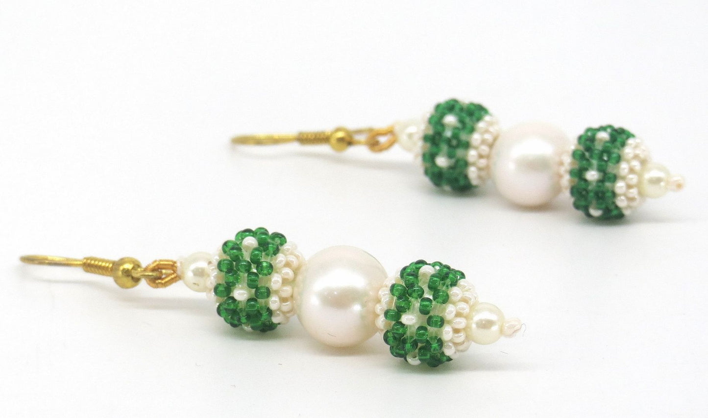 Jewelshingar Jewellery Gold Plated Green Colour Earrings For Women ( 57178PEL )