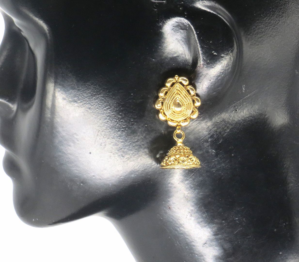 Jewelshingar Jewellery Gold Plated Gold Colour Earrings For Women ( 57217PEJ )