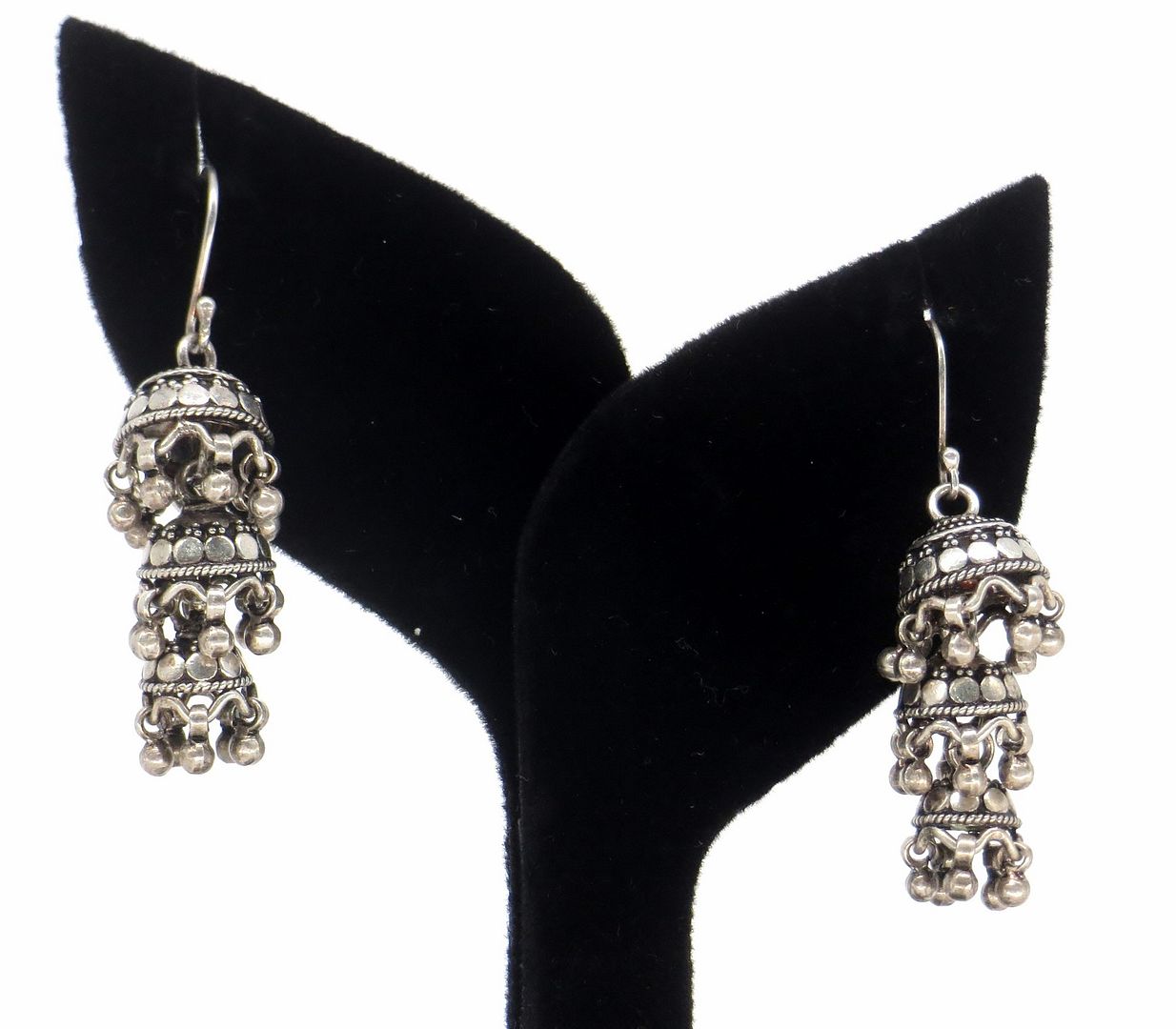 Jewelshingar Jewellery 925 Sterling Silver Plated Silver Colour Earrings For Women ( 57510SSJ )