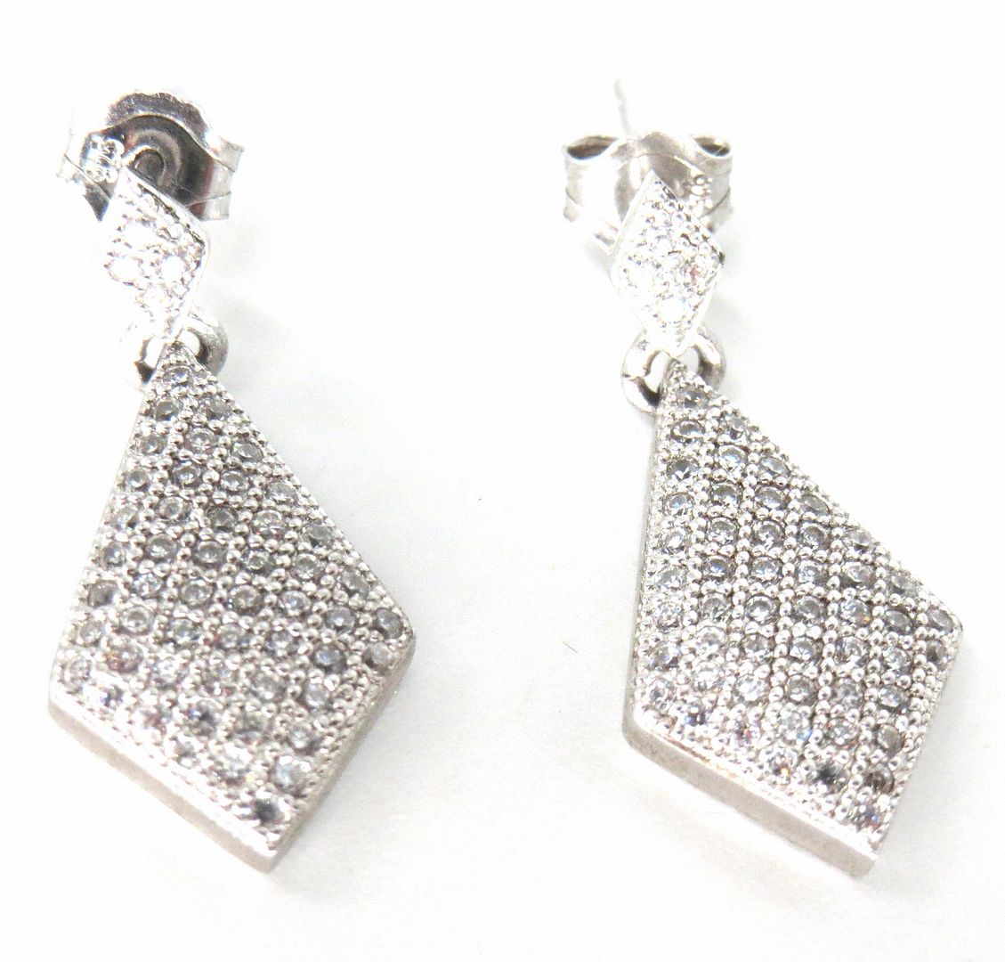 Jewelshingar Jewellery 925 Sterling Silver Plated Silver Colour Earrings For Women ( 57635SSE )