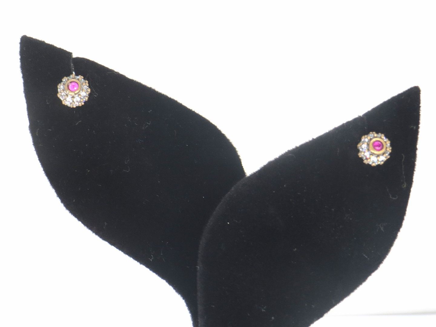 Jewelshingar Jewellery 925 Sterling Silver Plated Pink Colour Earrings For Women ( 57682SST )