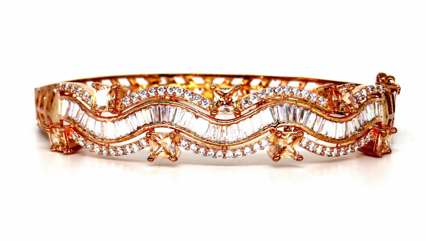 Jewelshingar Jewellery Rose Gold Plated Bracelets For Women ( 57842BCD )