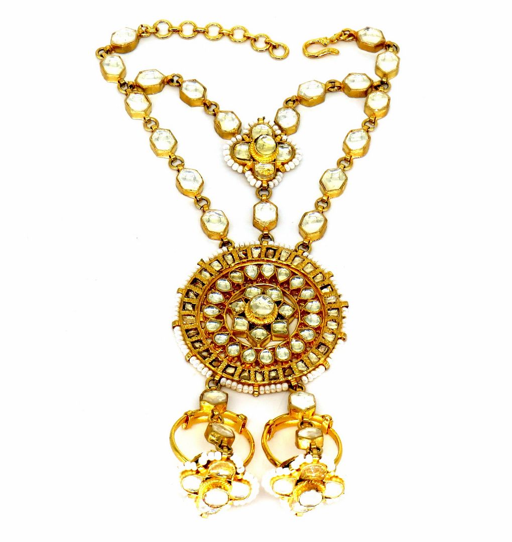 Jewelshingar Jewellery Gold Plated Hathphool For Women ( 57995CBH )