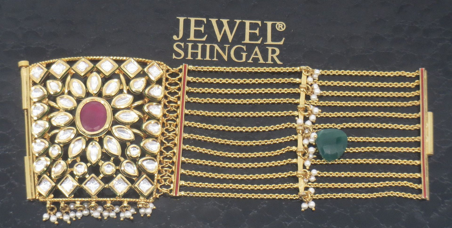 Jewelshingar Jewellery Gold Plated Bracelets For Women ( 58013BCB )