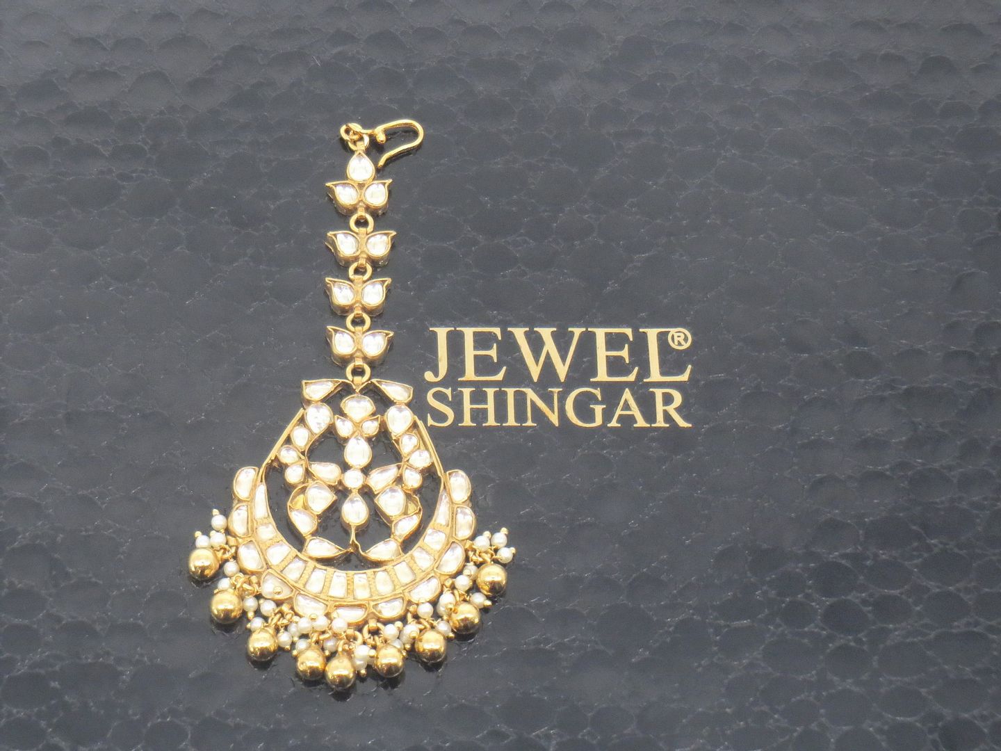 Jewelshingar Jewellery Gold Plated Kundan Maangtikka For Women ( 58175MTK )