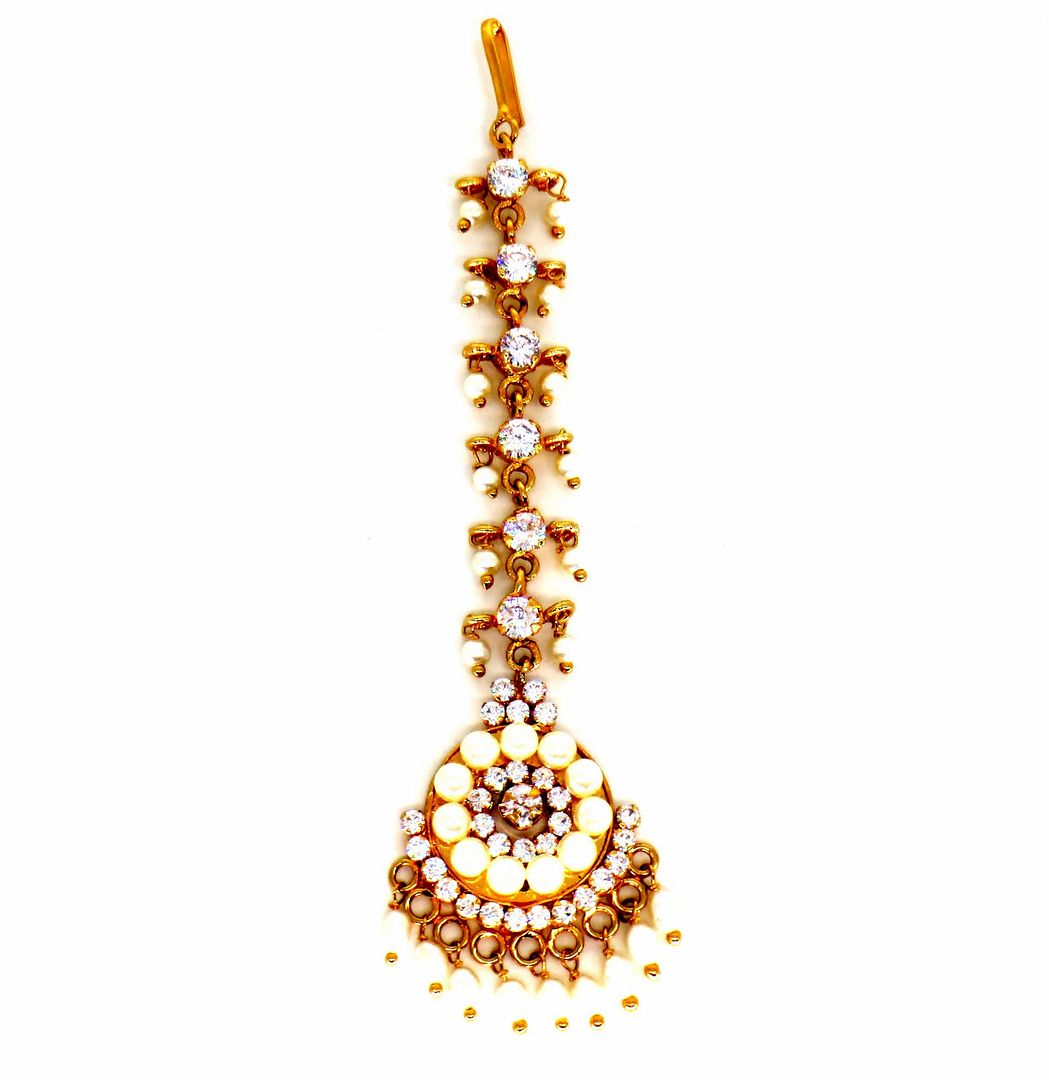 Jewelshingar Jewellery Gold Plated Diamond Maangtikka For Women ( 58284MTD )