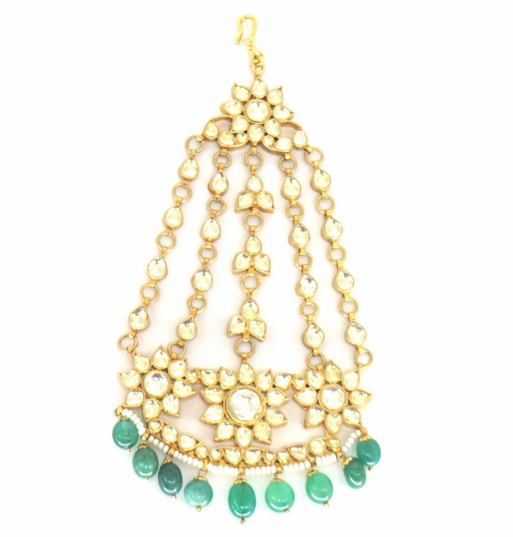 Jewelshingar Jewellery Gold Plated Polki      passa For Women ( 58348PTK )