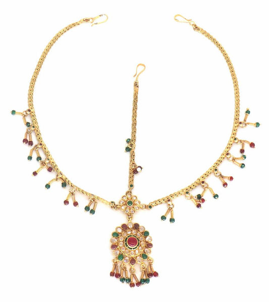 Jewelshingar Jewellery Gold Plated Polki      Matha Patti For Women ( 58364MPP )