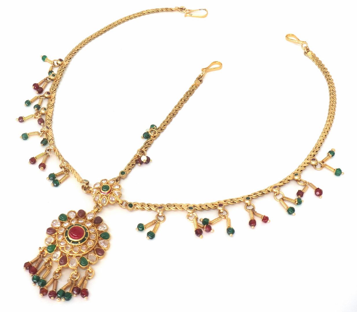 Jewelshingar Jewellery Gold Plated Polki      Matha Patti For Women ( 58364MPP )