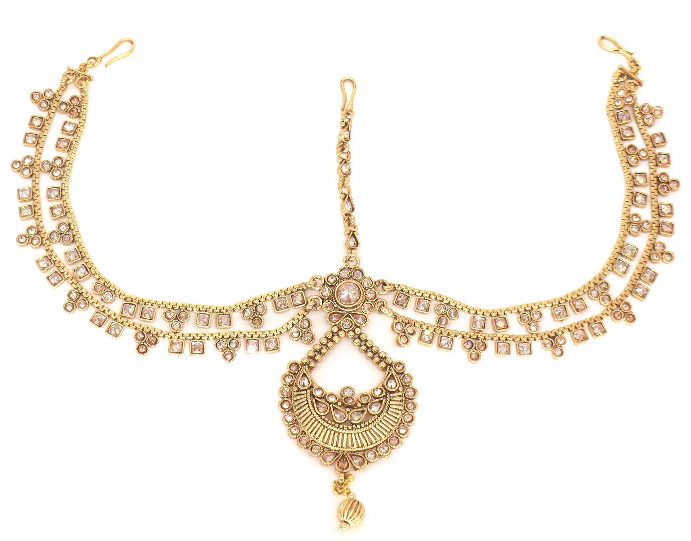 Jewelshingar Jewellery Gold Plated Polki      Matha Patti For Women ( 58414MPP )