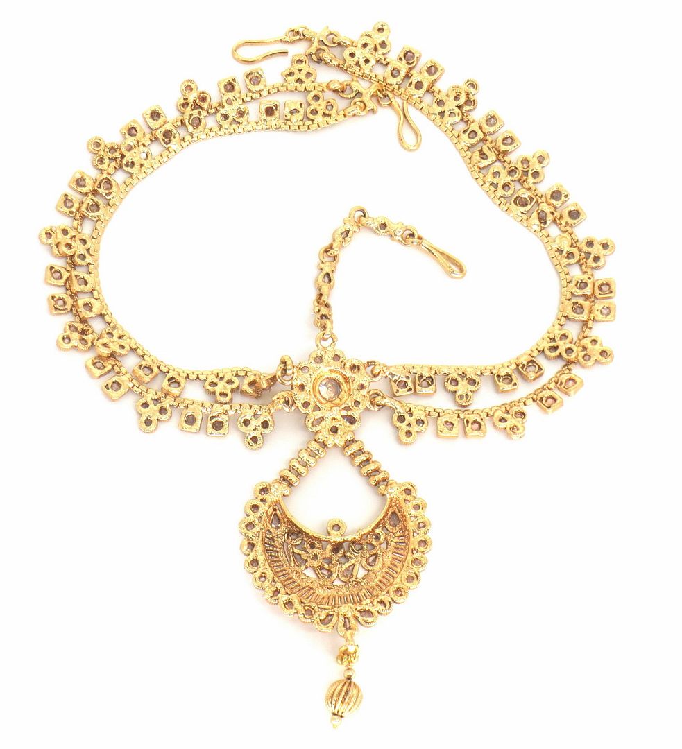Jewelshingar Jewellery Gold Plated Polki      Matha Patti For Women ( 58414MPP )