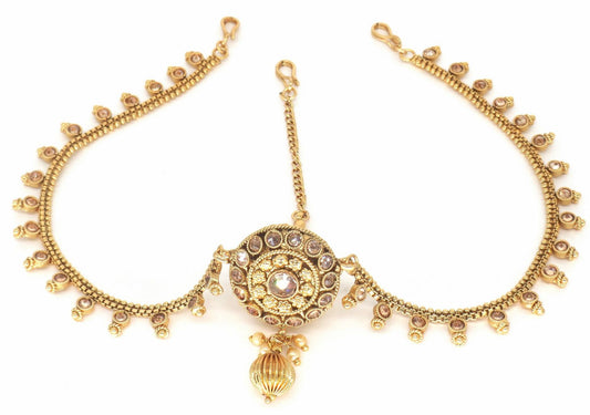 Jewelshingar Jewellery Gold Plated Polki      Matha Patti For Women ( 58422MPP )