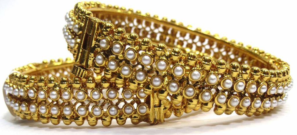 Jewelshingar Antique Gold plated Bangles Set For Women Jewellery ( 5941-m-2.4 ) - JEWELSHINGAR