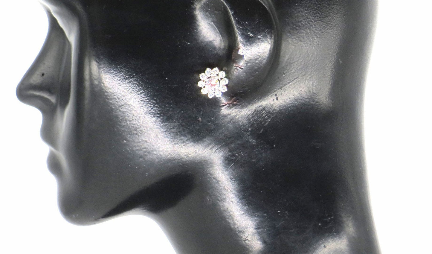 Jewelshingar Jewellery Silver925 Plated Swarovski DiamondEarrings For Women ( 59522SSS )