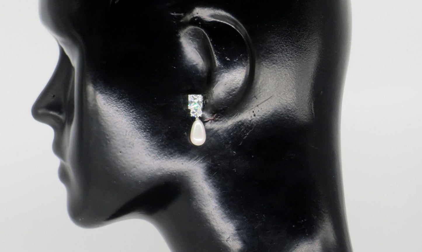 Jewelshingar Jewellery Silver Plated Swarovski Diamond Earrings For Women ( 59538SPS )