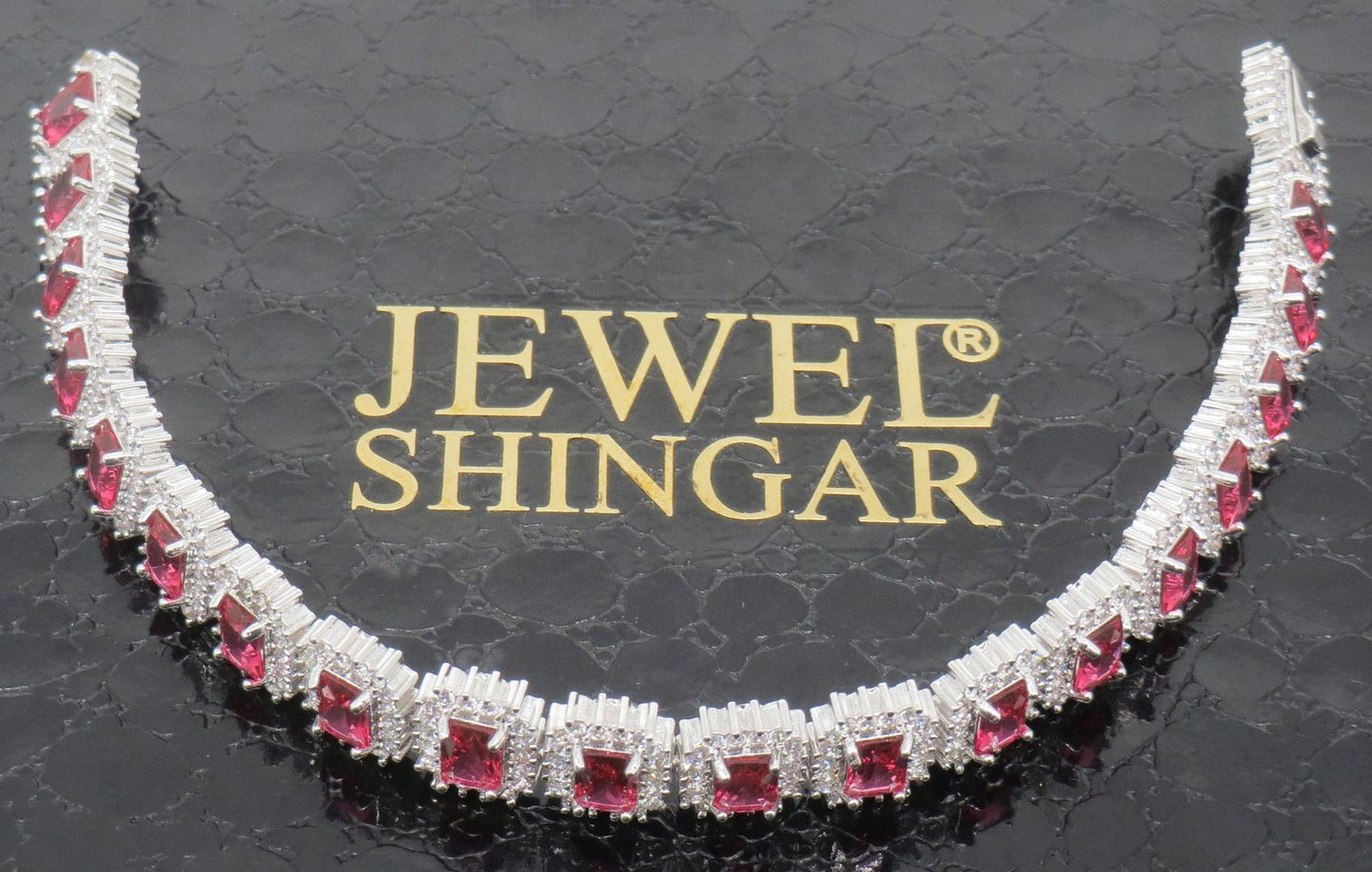 Jewelshingar Jewellery Silver Plated Swarovski DiamondBracelets For Women ( 59548CBD )