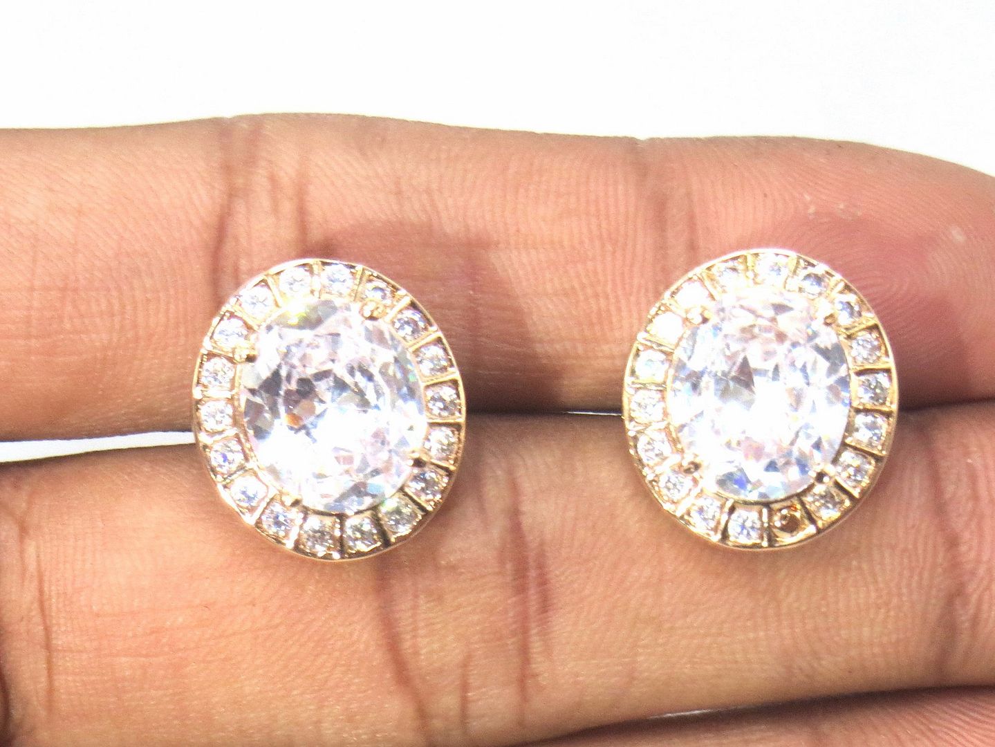Jewelshingar Jewellery Gold Plated Diamond Earring For Women ( 60917EAD )