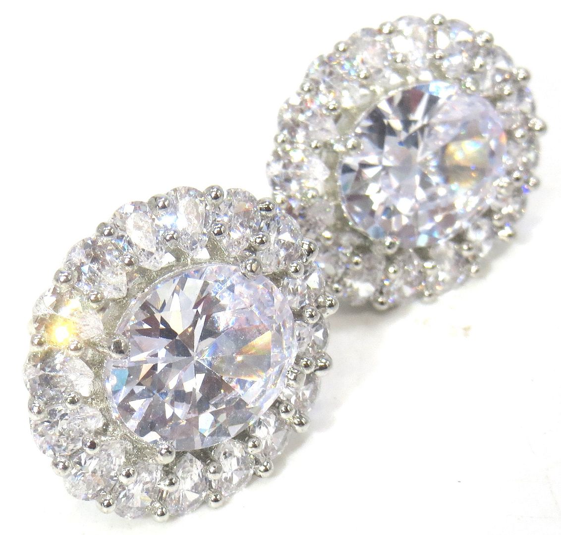 Jewelshingar Jewellery Silver Plated Diamond Earring For Women ( 60965GJT )