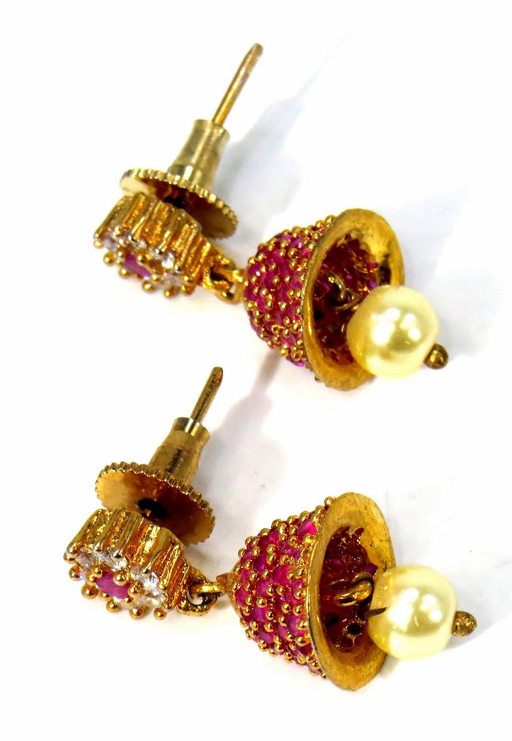 Jewelshingar Jewellery Gold Plated Diamond Earring For Women ( 61092EAJ )