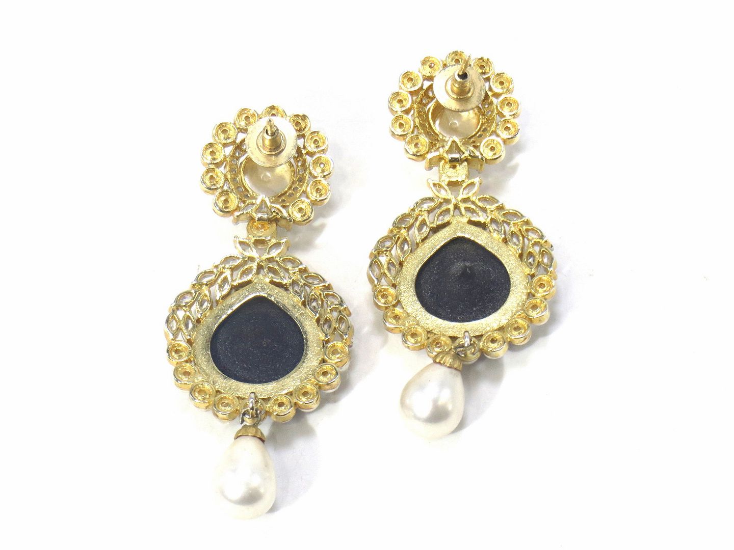 Jewelshingar Jewellery Gold Plated Diamond Earring For Women ( 61097EAD )