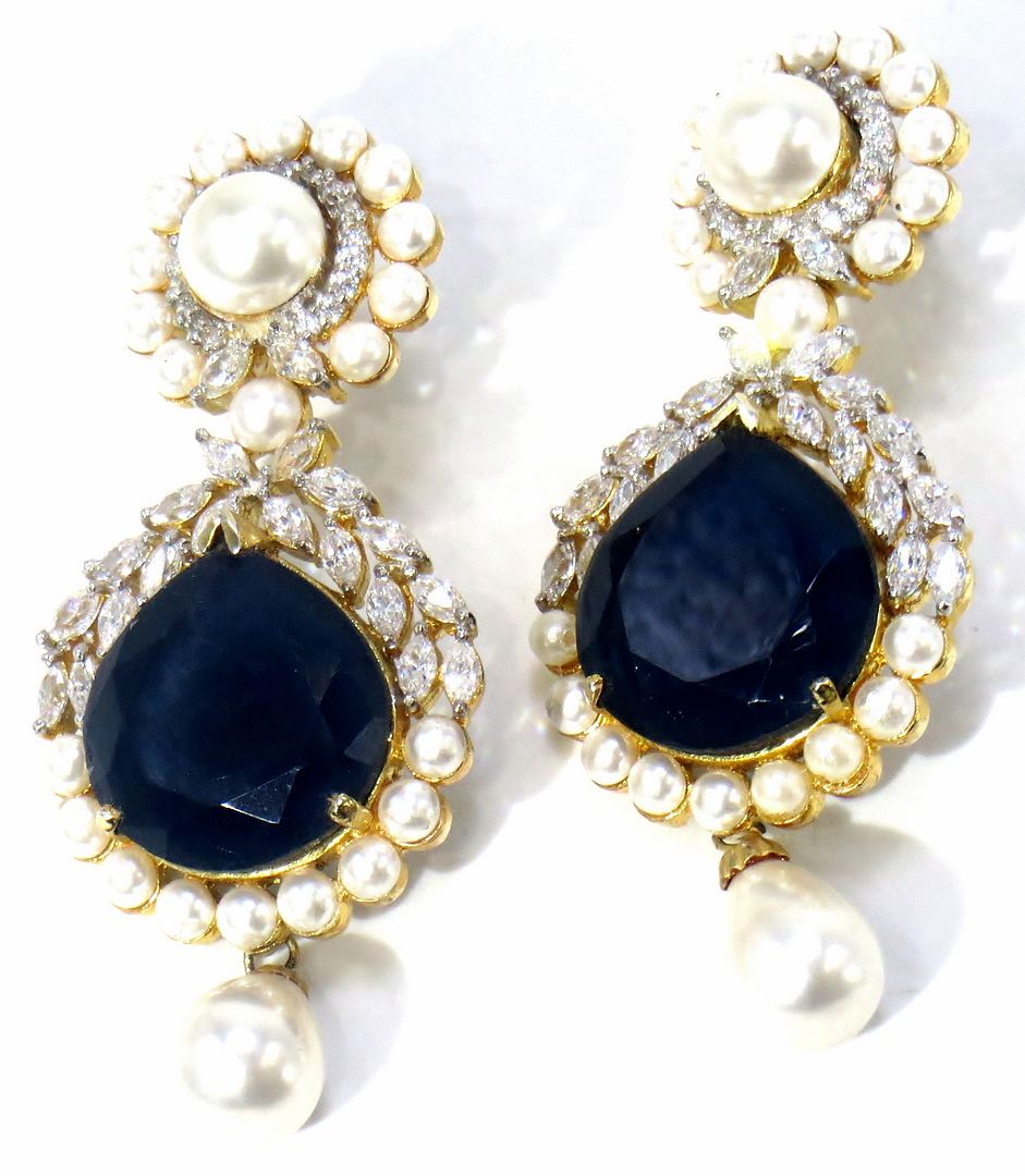 Jewelshingar Jewellery Gold Plated Diamond Earring For Women ( 61097EAD )