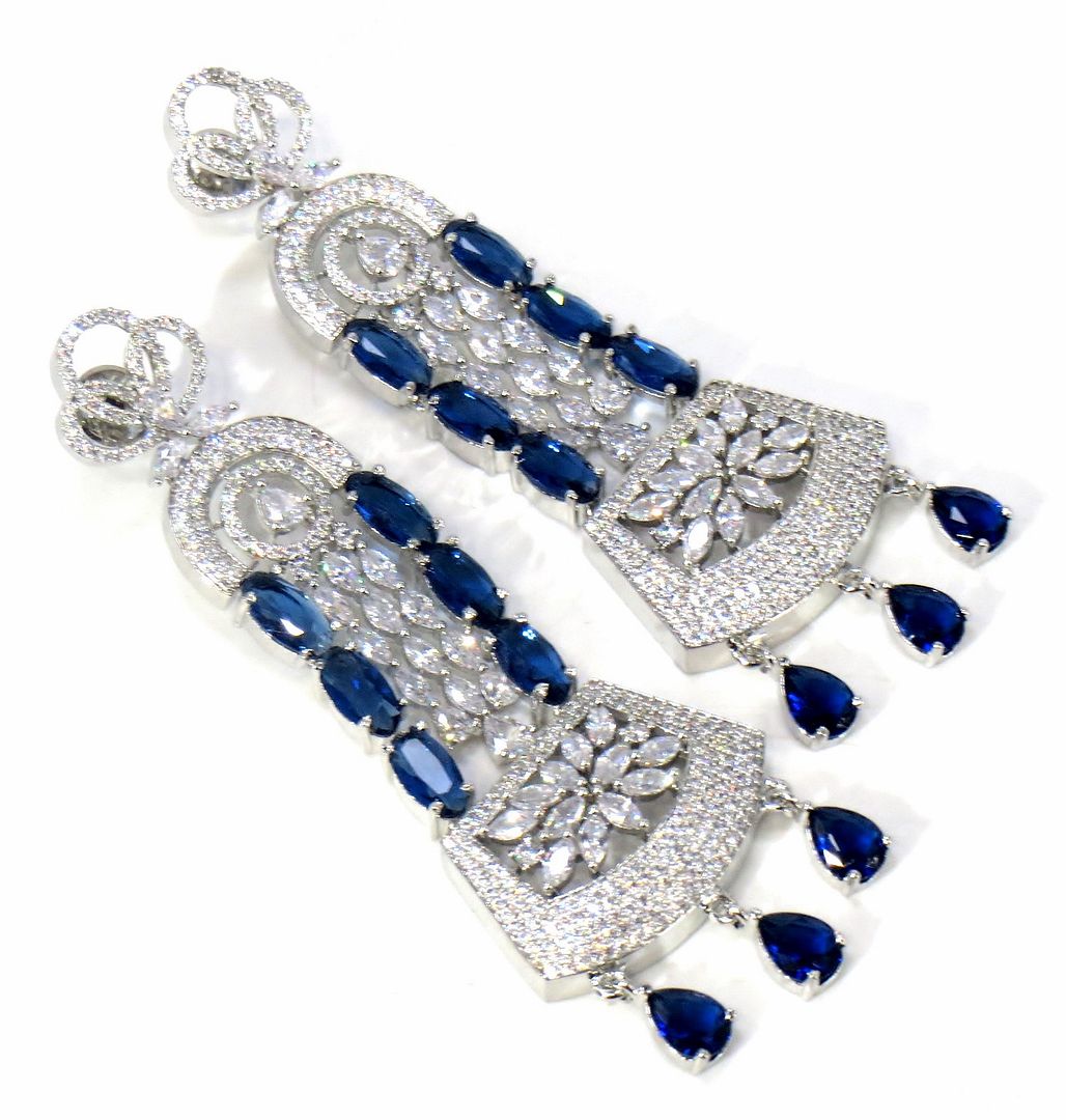 Jewelshingar Jewellery Silver Plated Diamond Earring For Women ( 61102EAD )