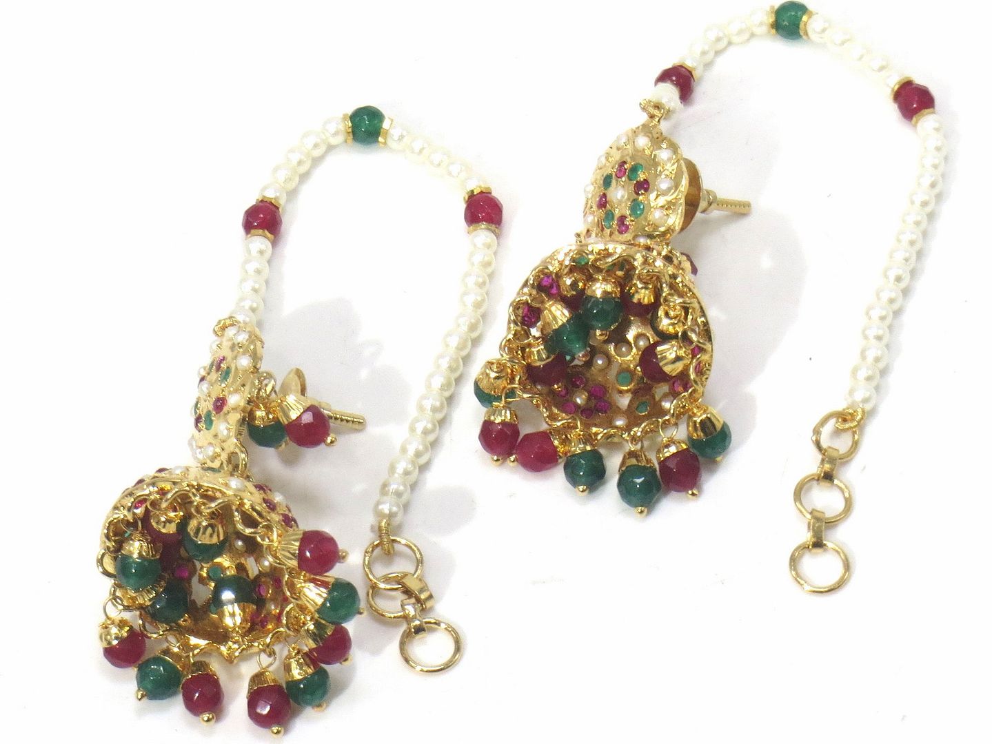 Jewelshingar Jewellery Gold Plated Diamond Jhumki For Women ( 61149JDE )